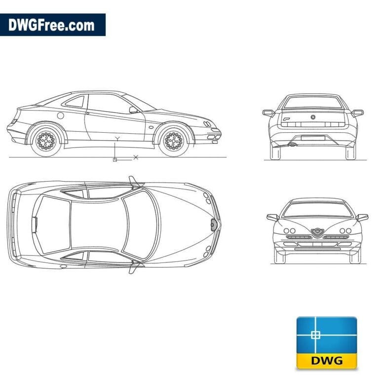 Alfa Romeo GTV dwg autocad