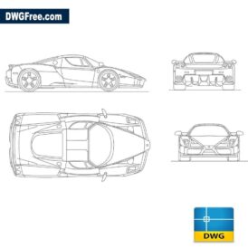 Ferrari Enzo dwg autocad blocks