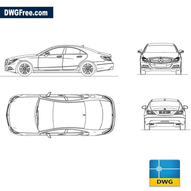 MercedesBenzCLSdwgautocad
