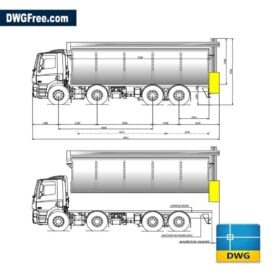 daf trucks dwg cad blocks