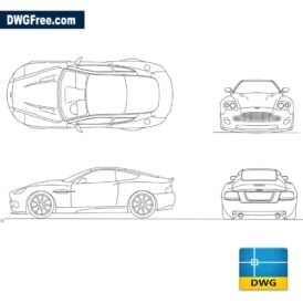 Aston martin v vanquish  dwg scaled