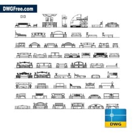 Beds with covers dwg cad