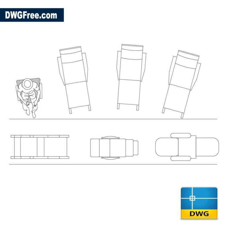Chair for beach dwg
