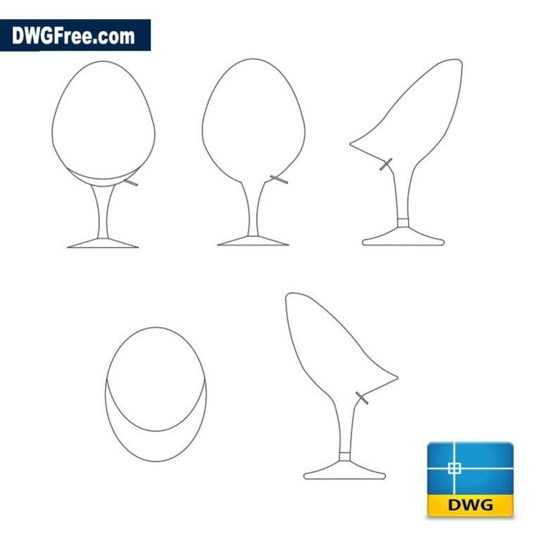 Chair style bombo dwg