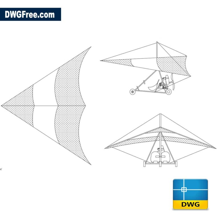 Hanggliderwithmotordwgcadblocksd