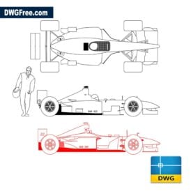 Indy Formula dwg cad blocks