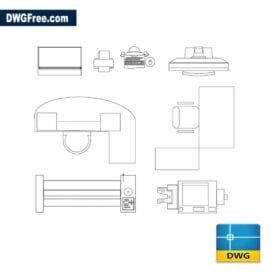 Office tables dwg cad