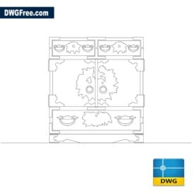 Old furniture dwg scaled