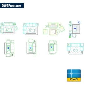 Rooms decorated dwg