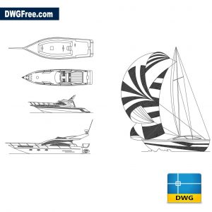 Drawings Boat CAD Block Dwg - Autocad blocks free download