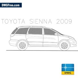 TOYOTA SIENNA  dwg scaled