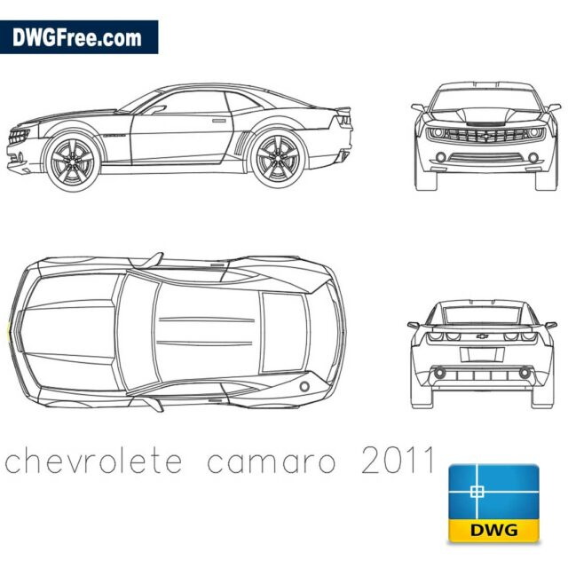 Chevrolete Camaro 2011 DWG AutoCad