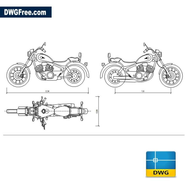 YamahaXV dwginAutocad