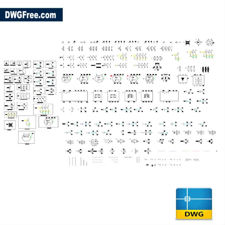 Template and electric symbols DRAWING Autocad