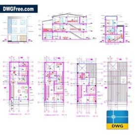 FloorBifamiliarHousingDWGDRAWINGINAUTOCAD