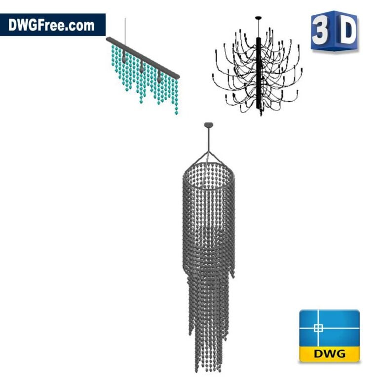 DGlassLampDWGinAutoCAD