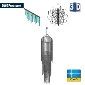DGlassLampDWGinAutoCAD
