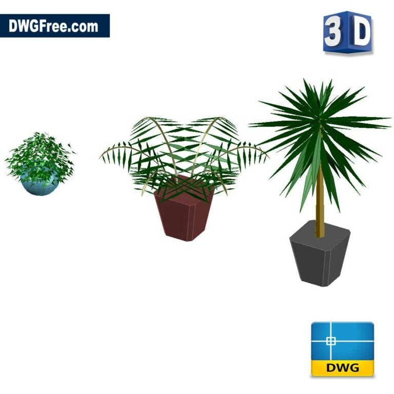 DIndoorPlantDWGinCAD