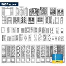 Autocad Door Elevation DWG in AutoCad