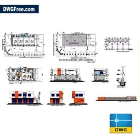 Family house dwg drawing CAD scaled