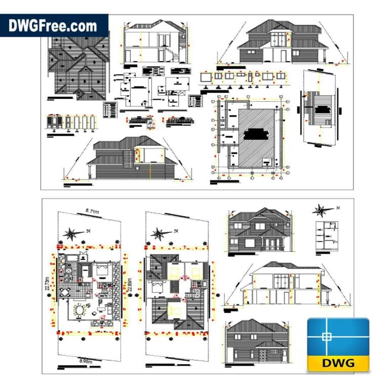 House  floors  m dwg drawing scaled