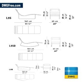 LandscapeSunbedsDWGinAutoCADD