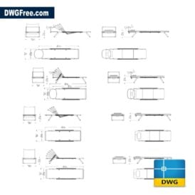 Mirto Outdoor deck chairs dwg in Autocad D scaled