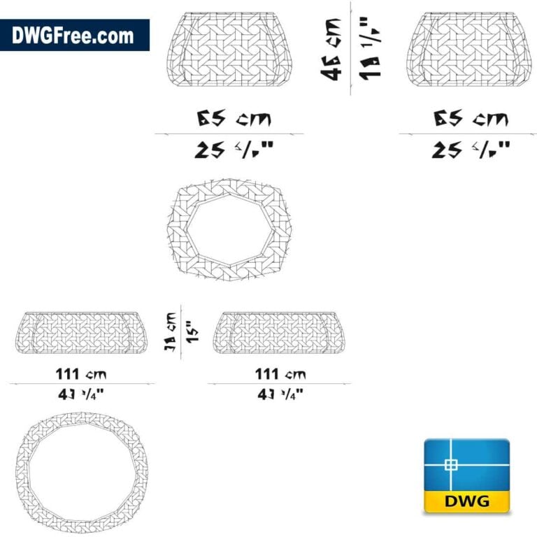 Tables Canasta dwg drawing D scaled