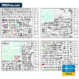Transport blocks dwg drawing scaled