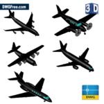 3D Planes CAD DWG [ Drawing 2024 ] in AutoCAD FREE Download.