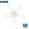 Ceiling Fan DWG Free [ Drawing 2020 ] in AutoCAD Blocks 2D.