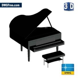 PianoDDWGdrawinginAutoCAD