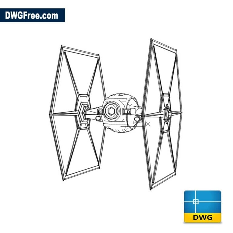 Star wars dwg cad blocks scaled
