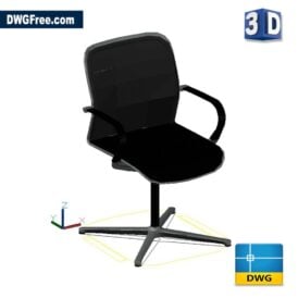 DSwivelChairDWGDrawing