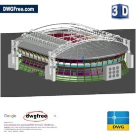 AmsterdamArenaStadiumDModelDWGinAutoCAD
