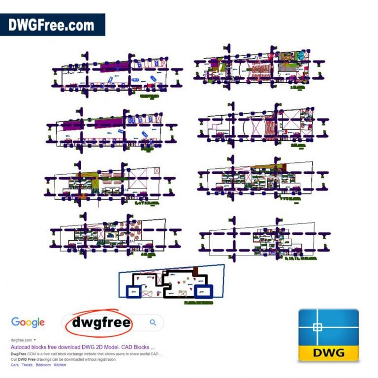 Business center cad free blocks