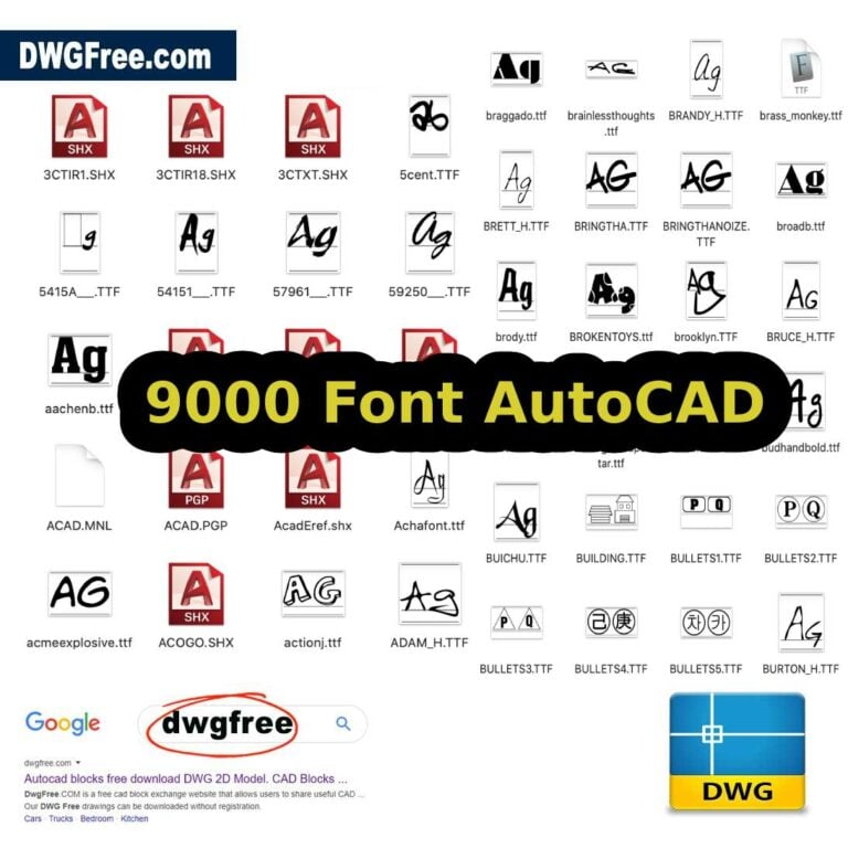 Font AutoCAD SHF TTF Download