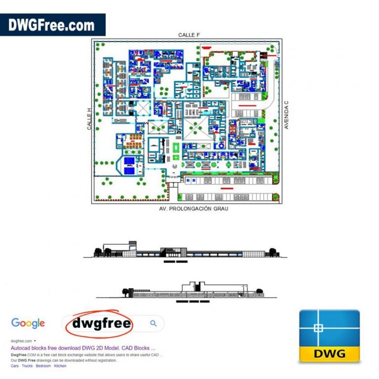 Hospital of Type DWG Drawing CAD