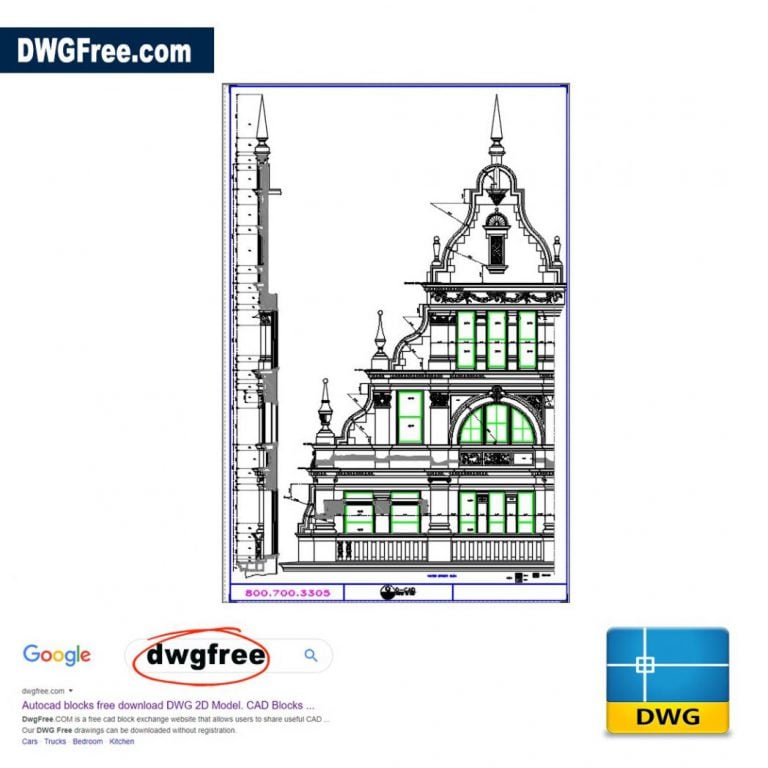 Mosque Detail Dwg drawing cad free