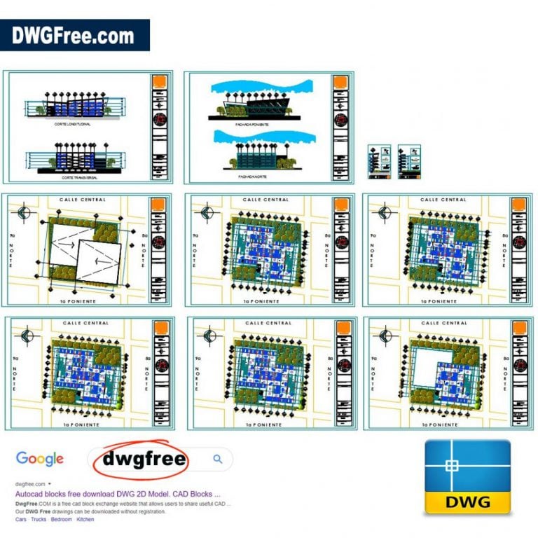 Multi Storey Car Park DWG CAD files