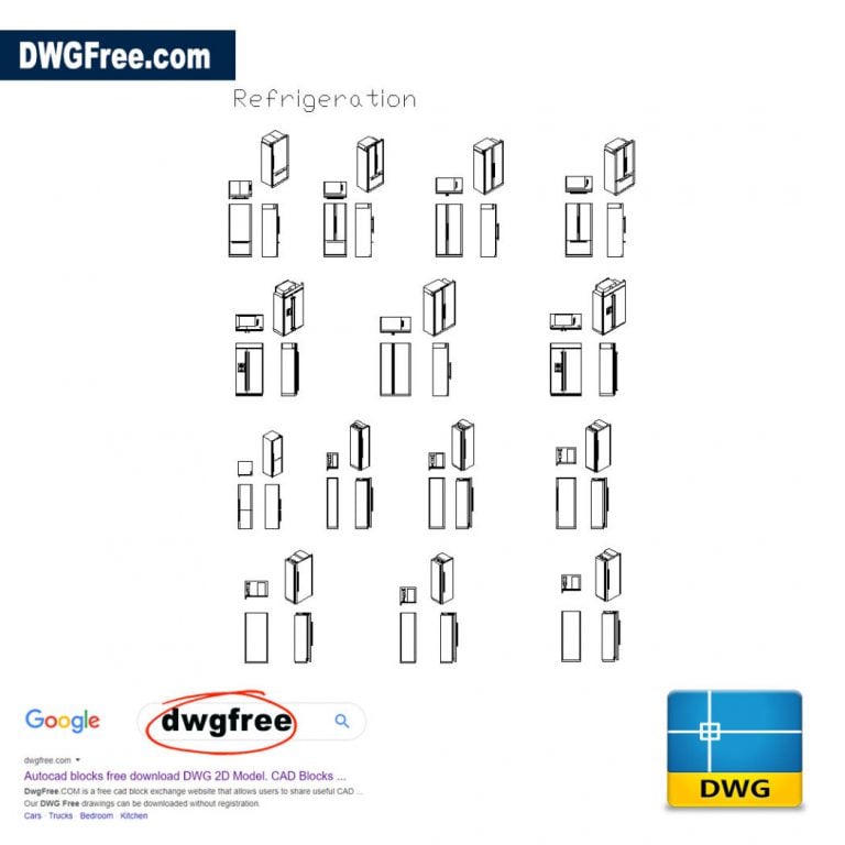 Refrigeration CAD DWG Files Blocks