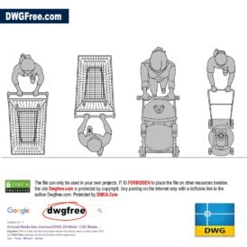 People top view DWG CAD Block
