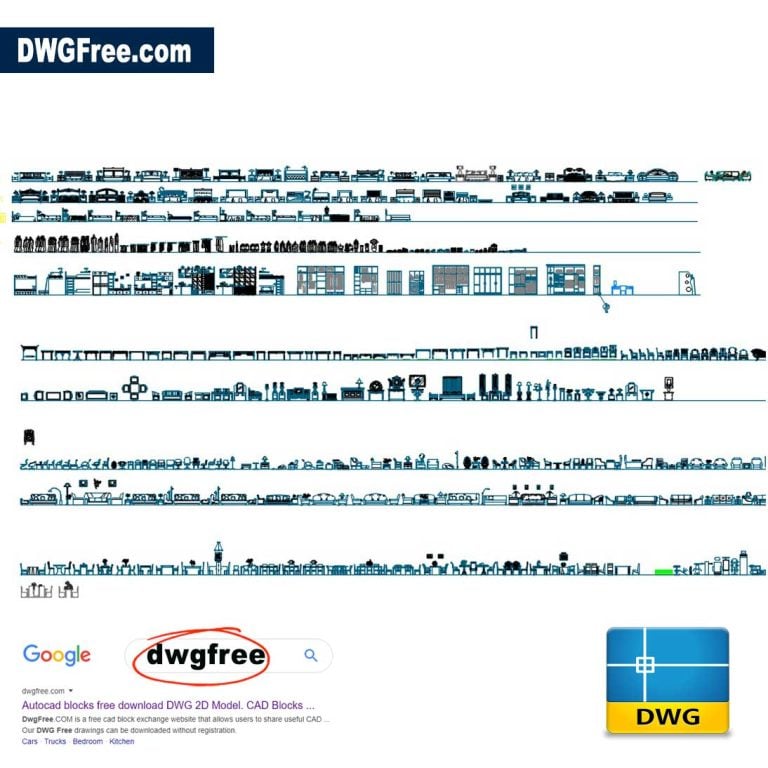 indoor furniture dwg cad