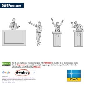 Announcing People of Block DWG File Download