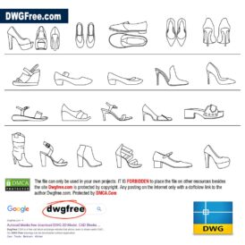 FREE Shoes 2D CAD DWG file Download