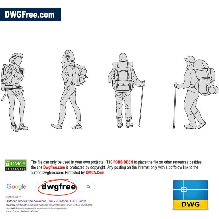 Tourists Dwgfree