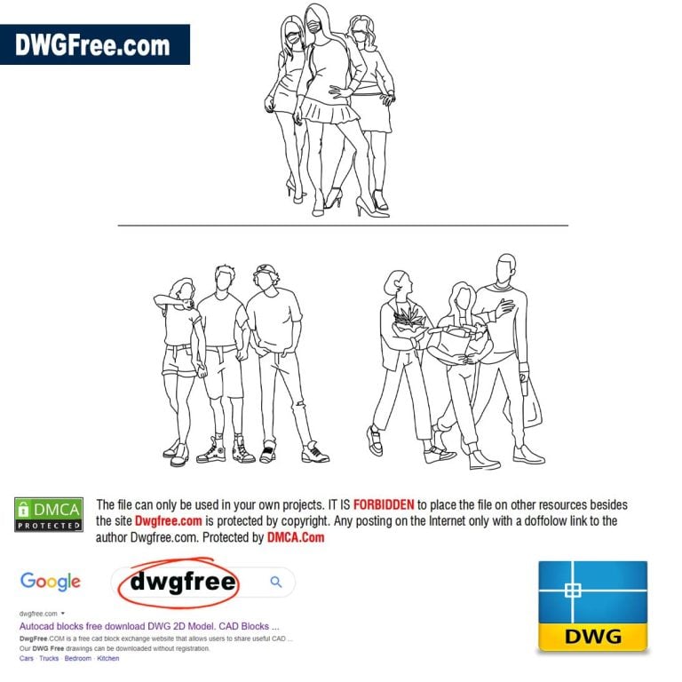 Goup of poeple Dwgfree