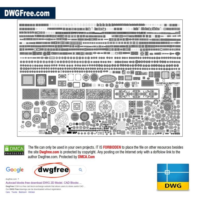 Pattern gallery Dwgfree