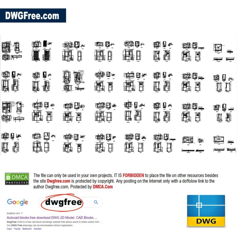 Shower and shower cabins CAD free DWG