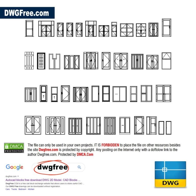 Interior doors Dwgfree